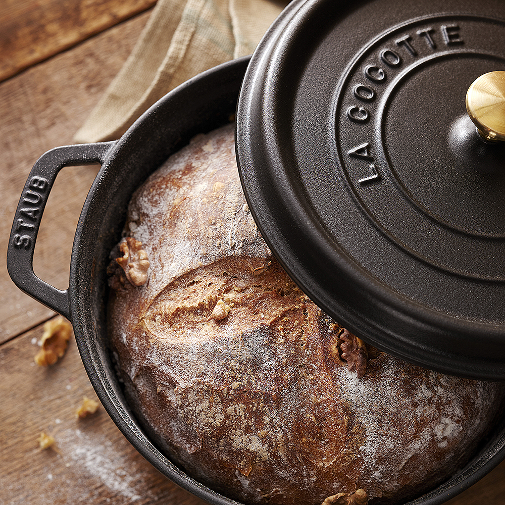 Gryta 3,8 L rund Svart