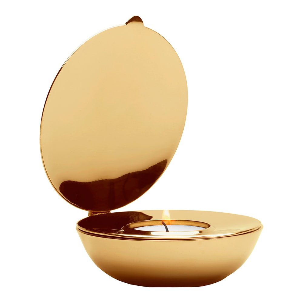 Shell Ljuslykta 10x3 cm Mässing