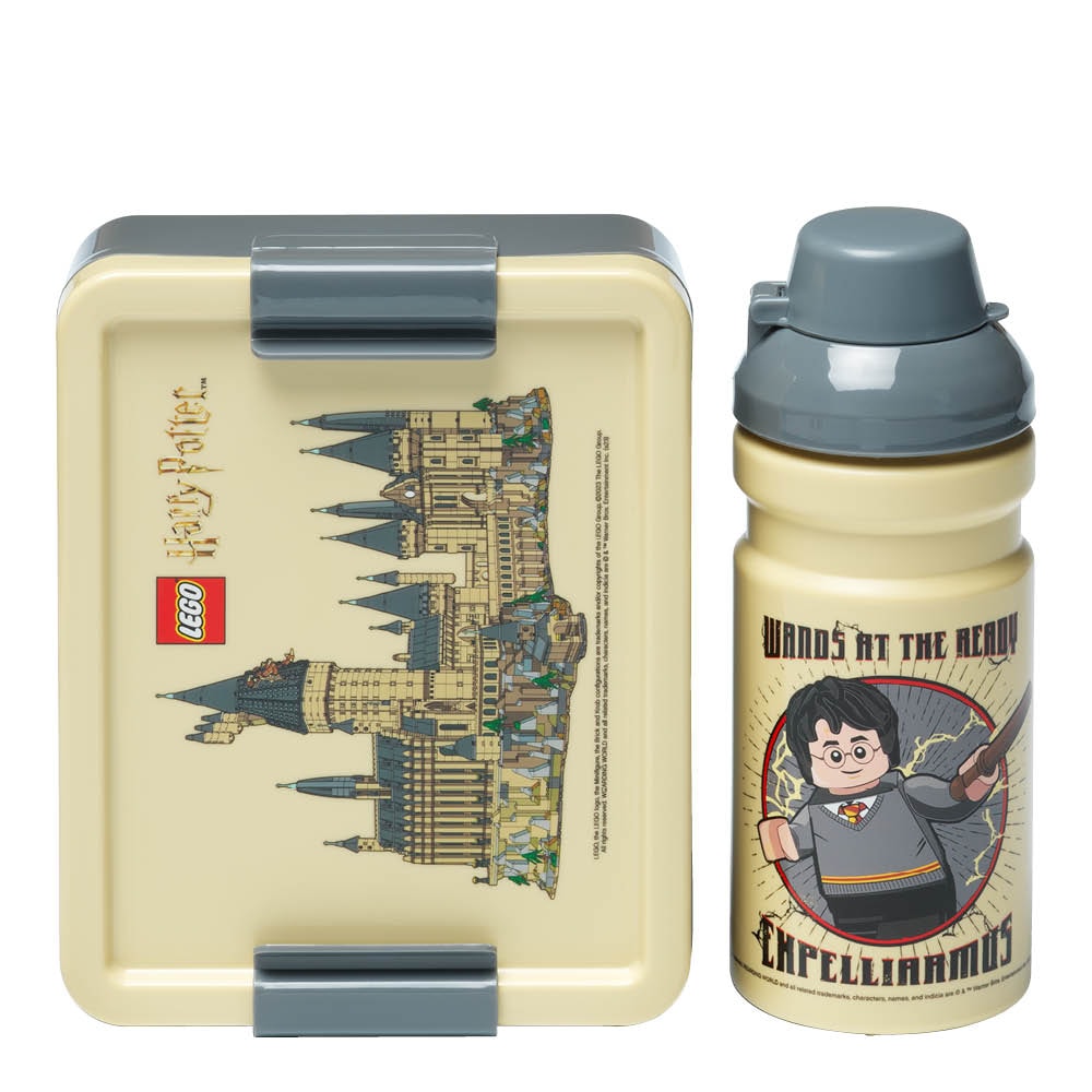Lunchbox set Harry Potter Hogwarts Gul