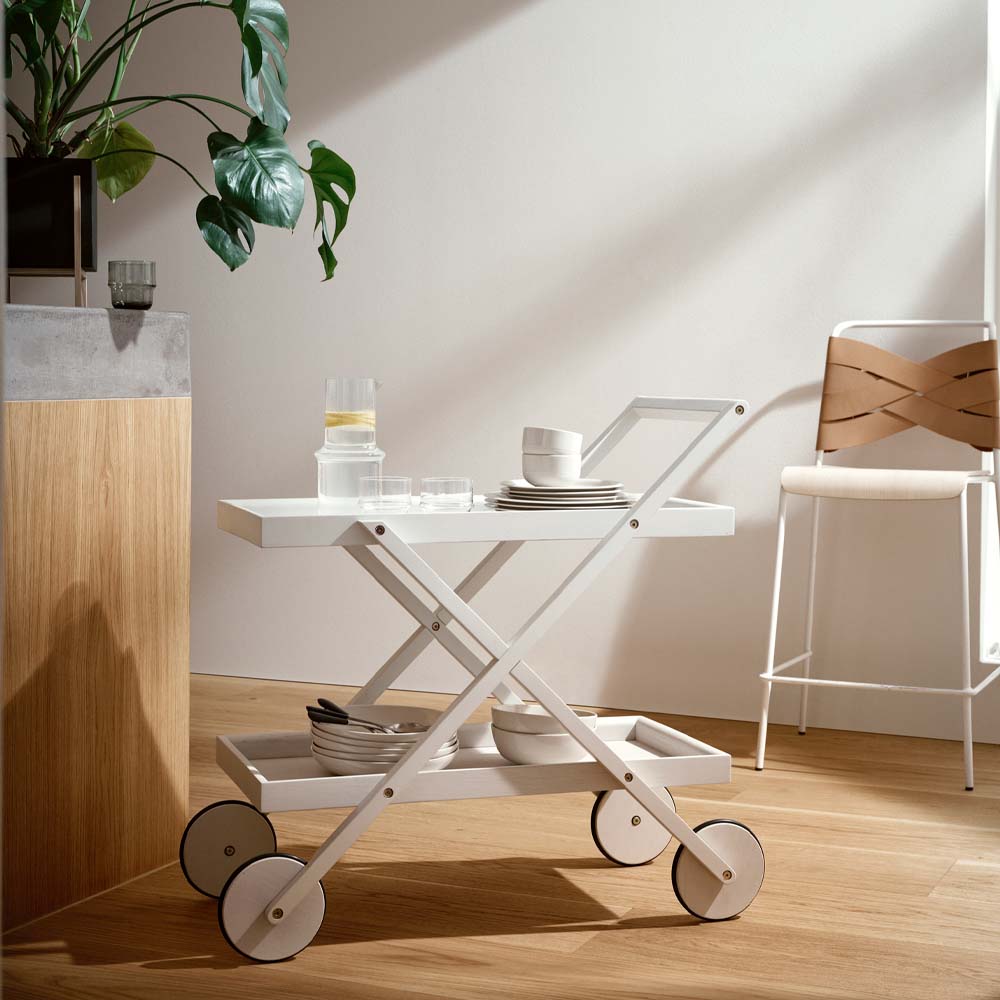 Exit Tevagn 86x81 cm Vit/grå