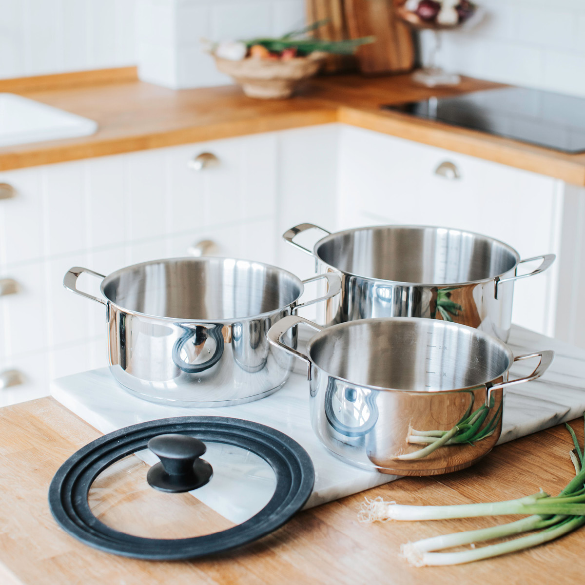 Grytset 3 delar Rostfri