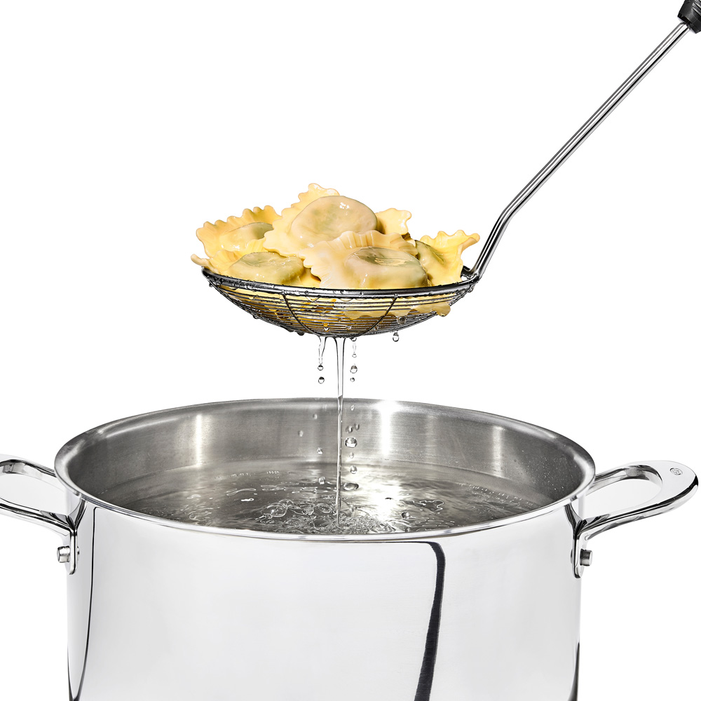 Hålslev/frityrslev Rostfri