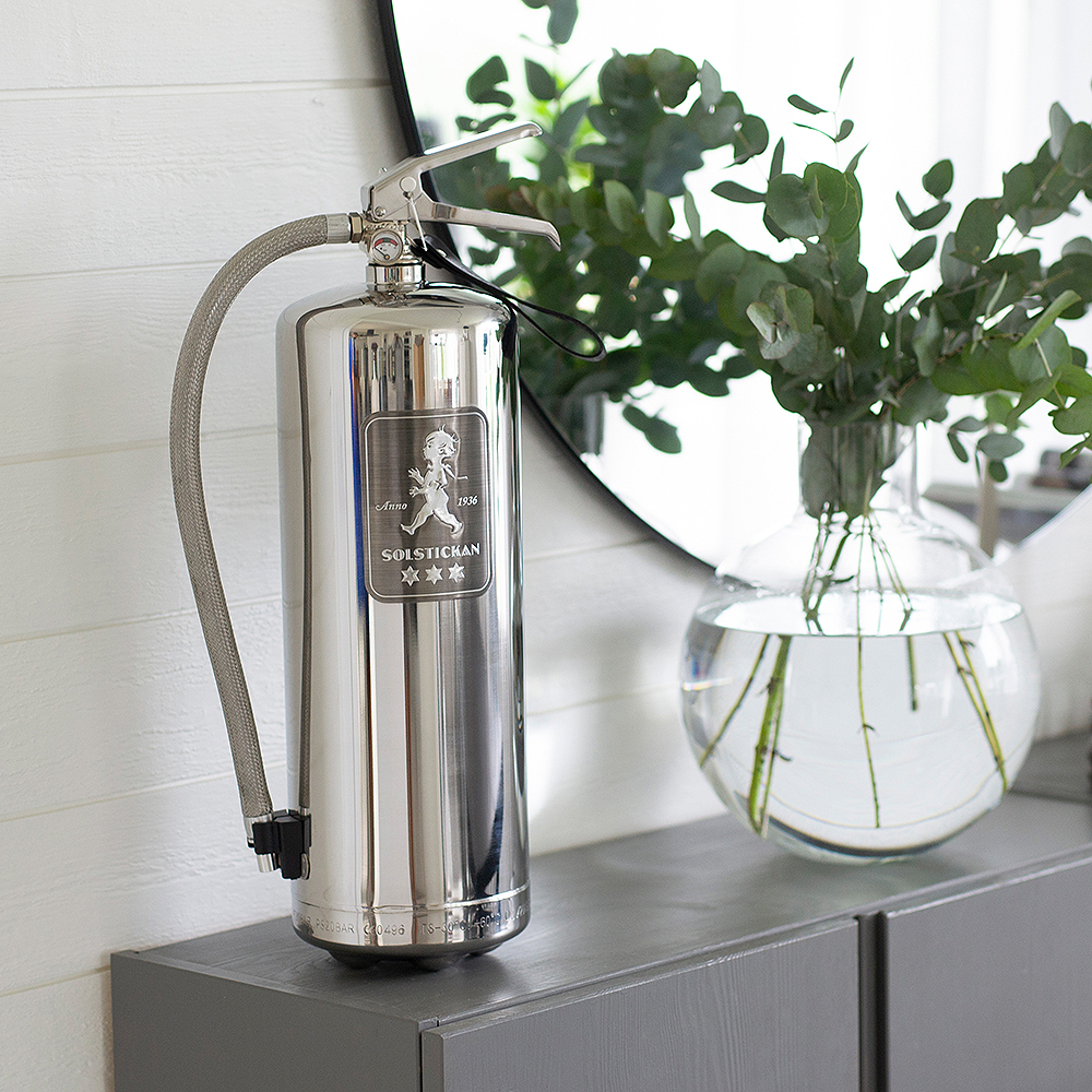 Brandsläckare 6 kg Steel Edition