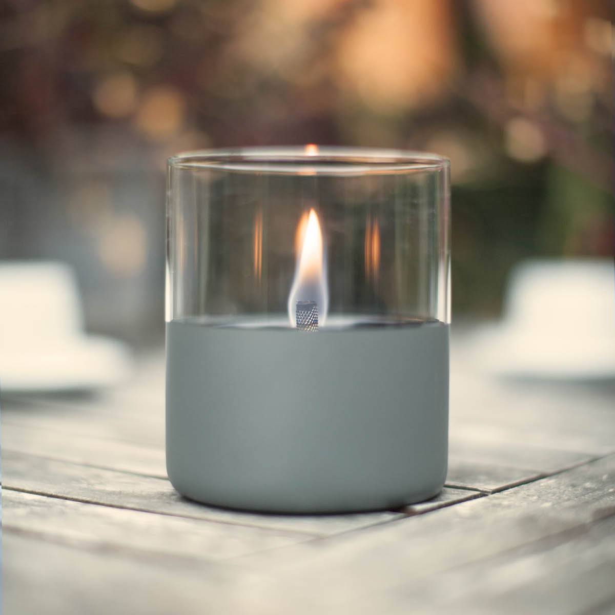 Lilly Lykta 10 cm Mörkgrå