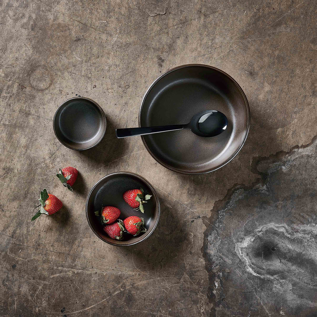 Raw Skål 13,5 cm Metallic Brown