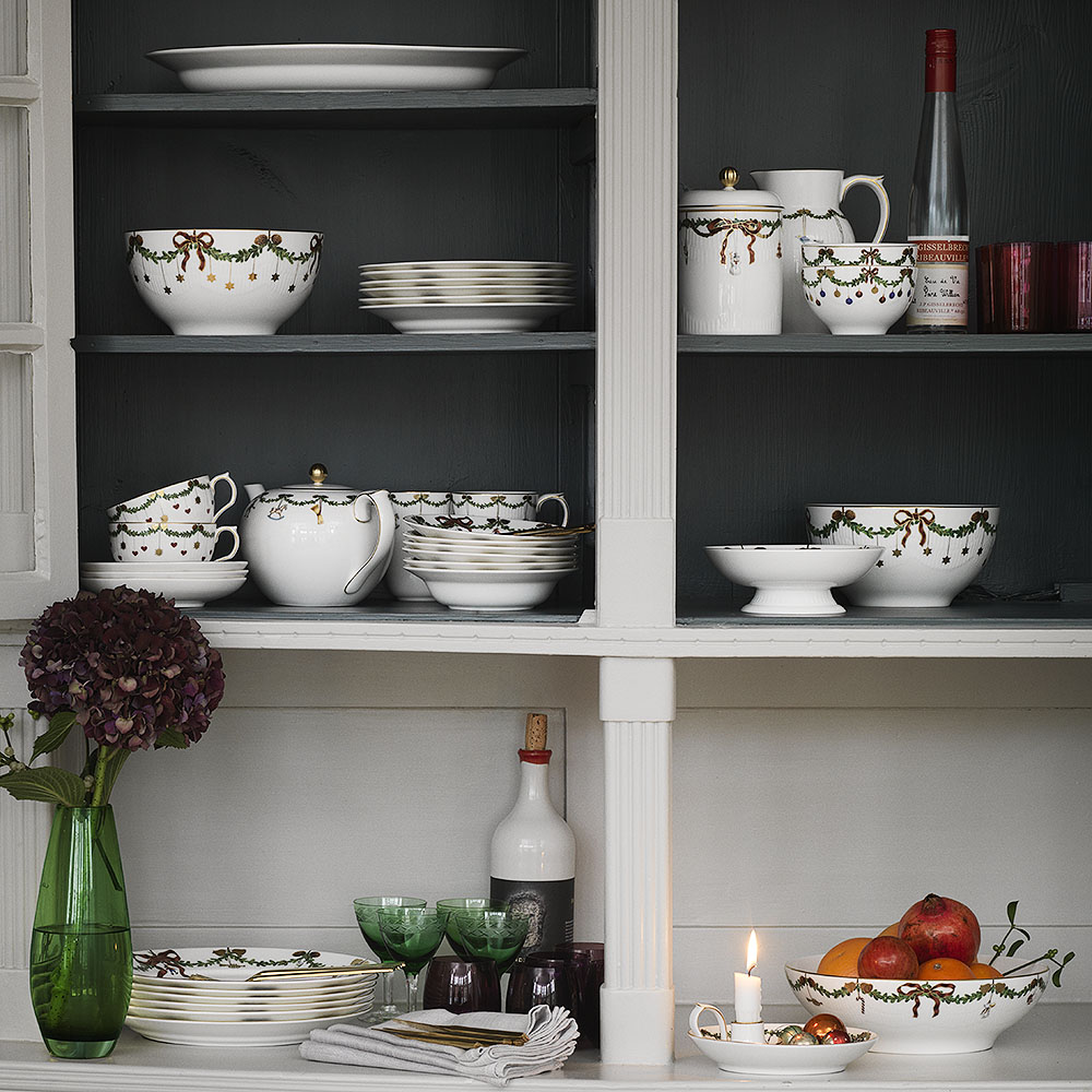 Star Fluted Christmas Skål 1,75 L