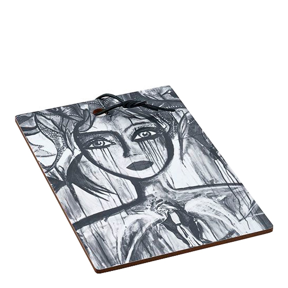 Skärbräda Slice of Life 29,5x19,5 cm Svart/Vit