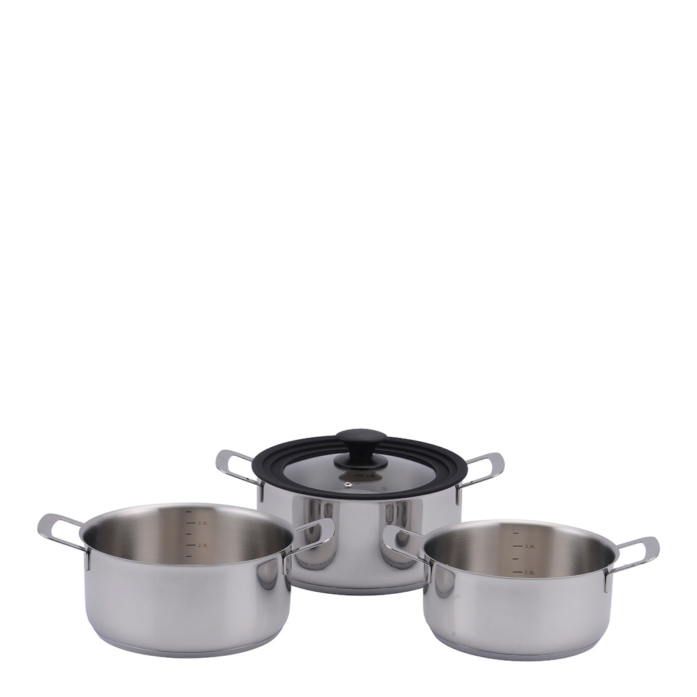 Grytset 3 delar Rostfri