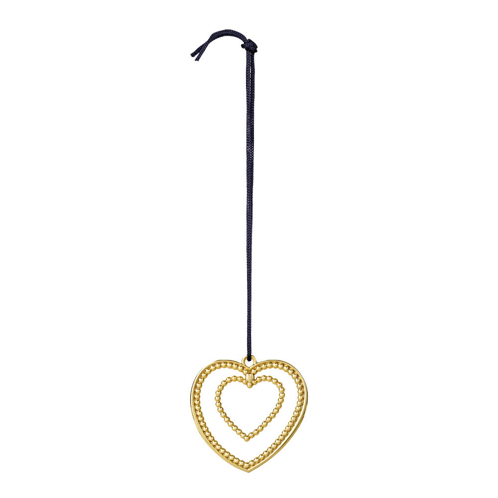 Ball Heart 7 cm Förgylld