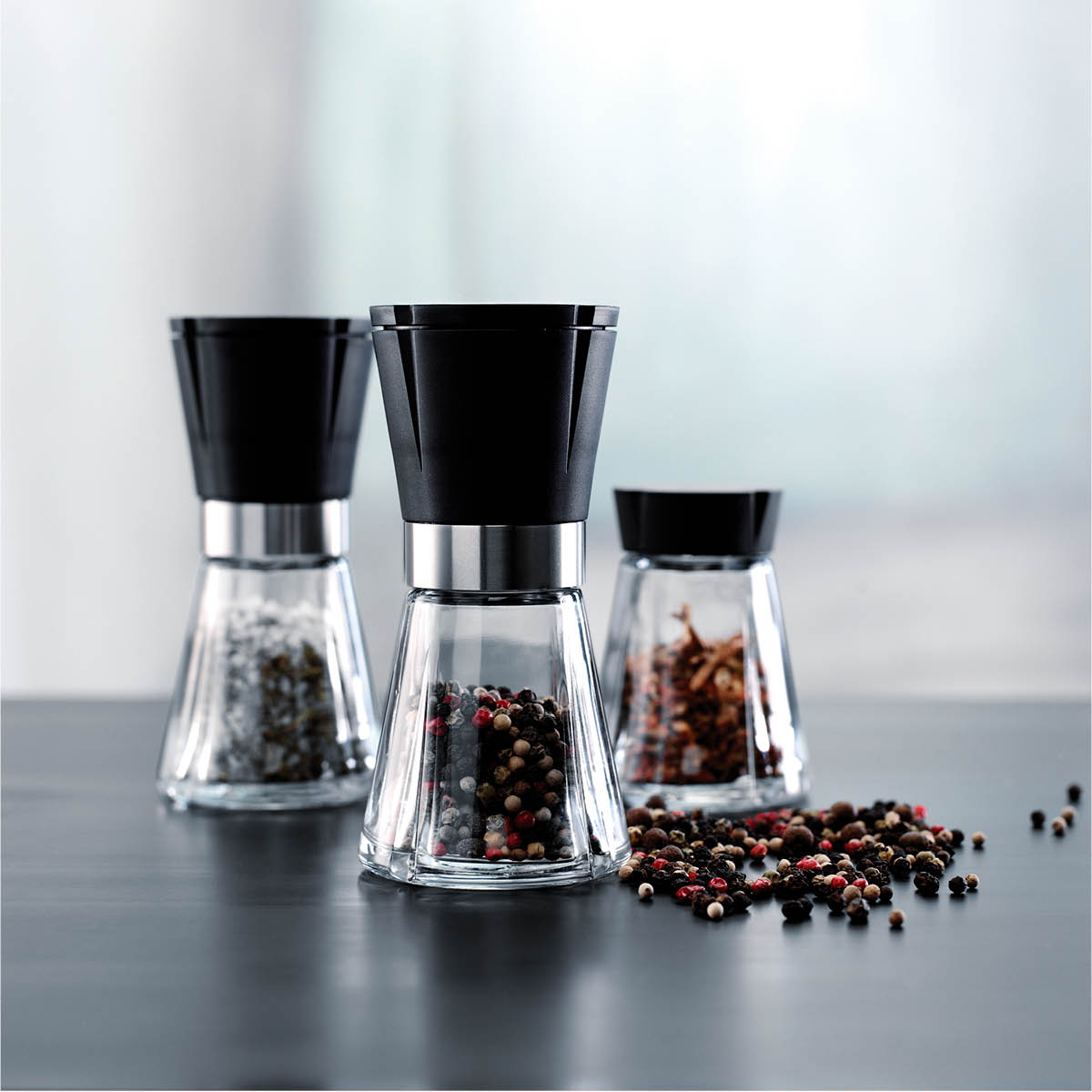 Grand cru Kvarn H14,5 cm Svart/St&aring;l