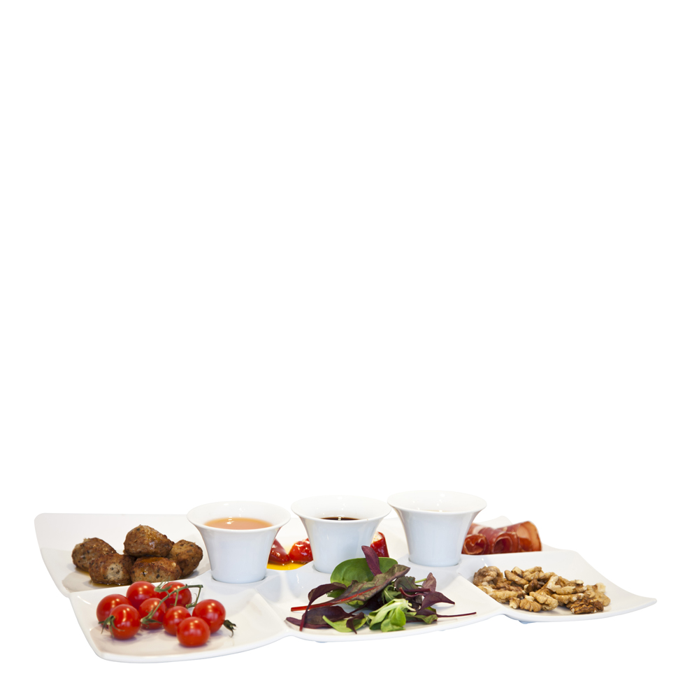 Daily Use Tapasset Skålar och Fat Vit