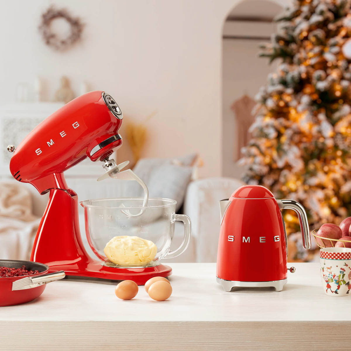 Smeg 50's Style Vattenkokare 1,7 L Röd