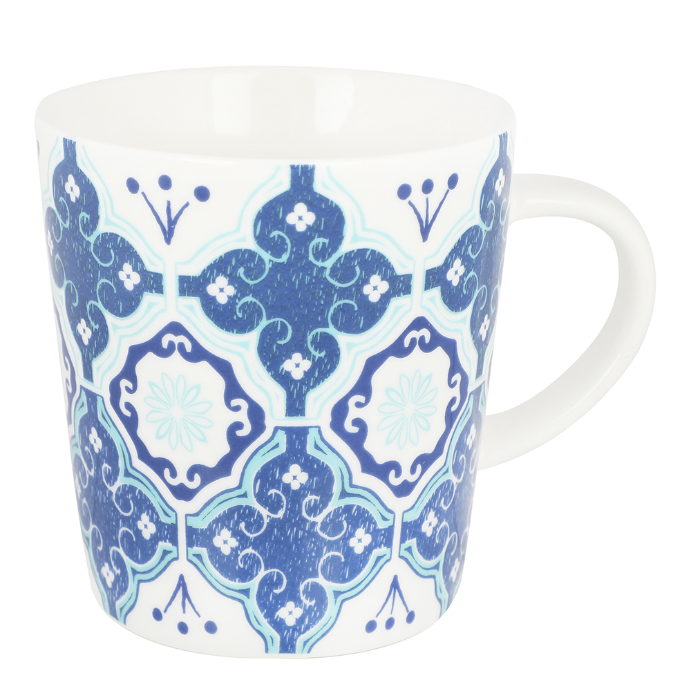 Santorini Mugg 30 cl 3-pack Bl&aring;/Vit