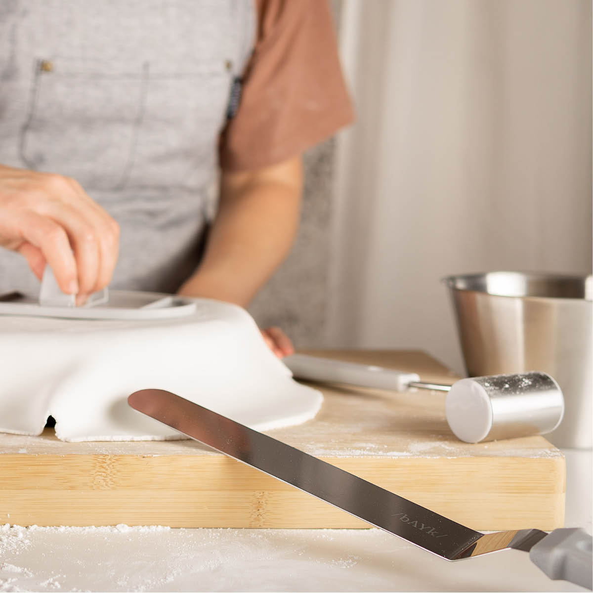 bAYk Spatel 3x36 cm Grå