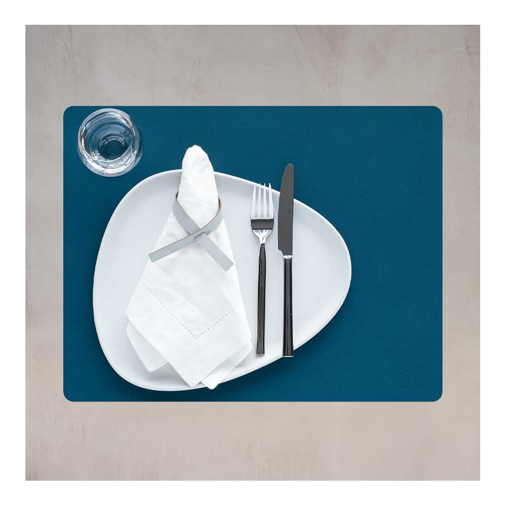 Square Bordtablett 35x45 cm Petrol