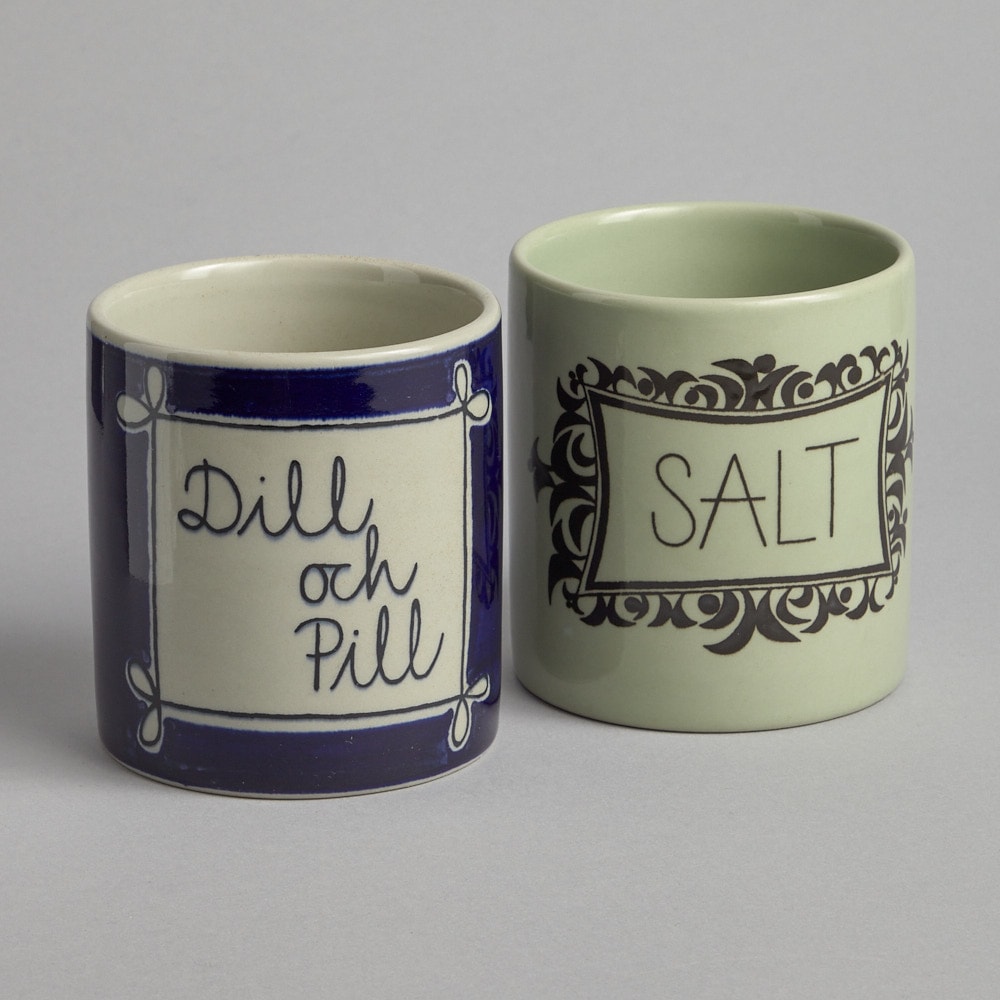 Burkar "Dill och Pill" och "Salt"