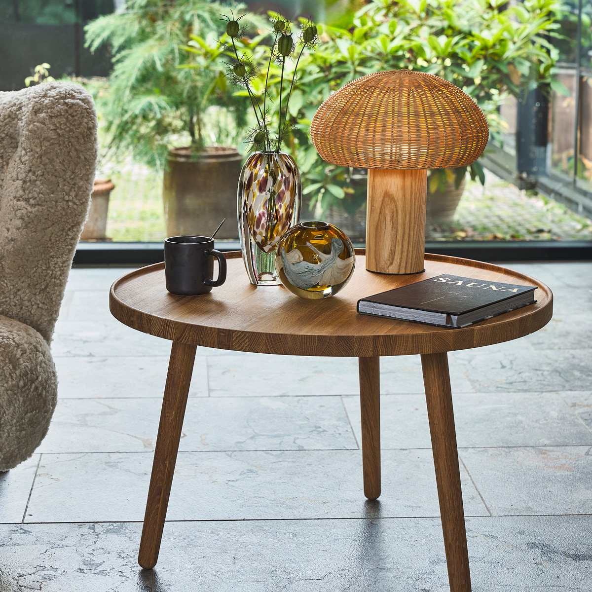 Otea Vas 10,5 cm Brun/Blå