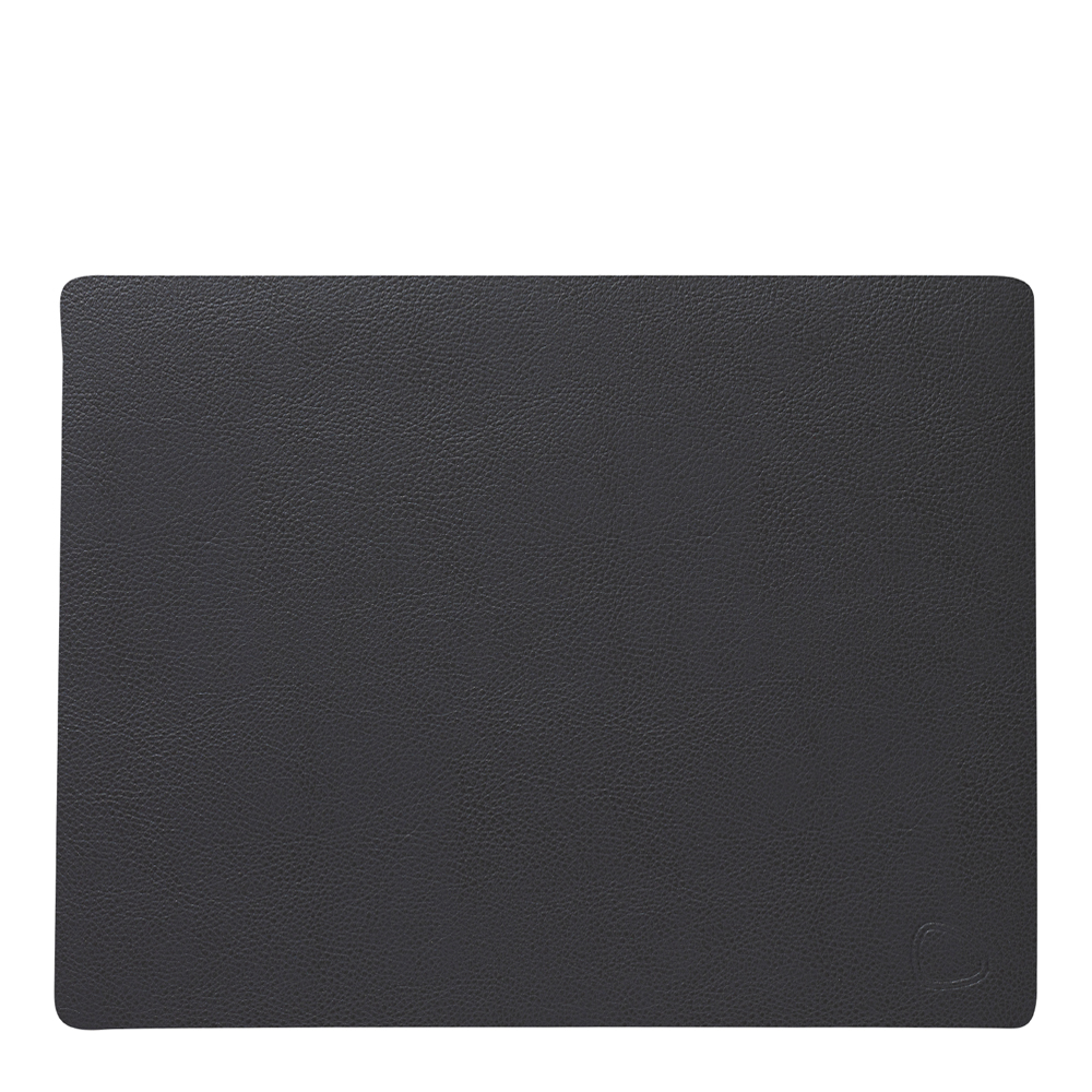Leather Serene Rectangle Bordstablett 26x34 cm Anthracite