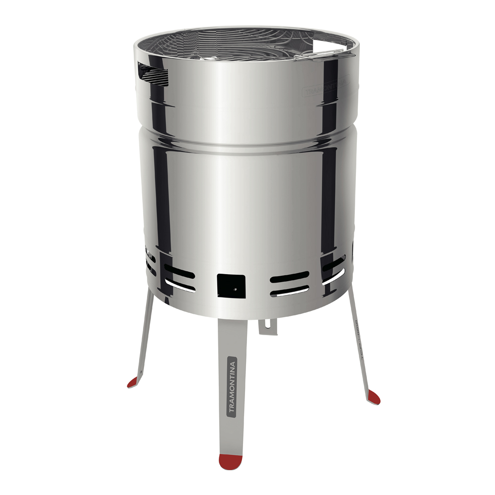 Kolgrill / Grilltunna Rostfritt stål