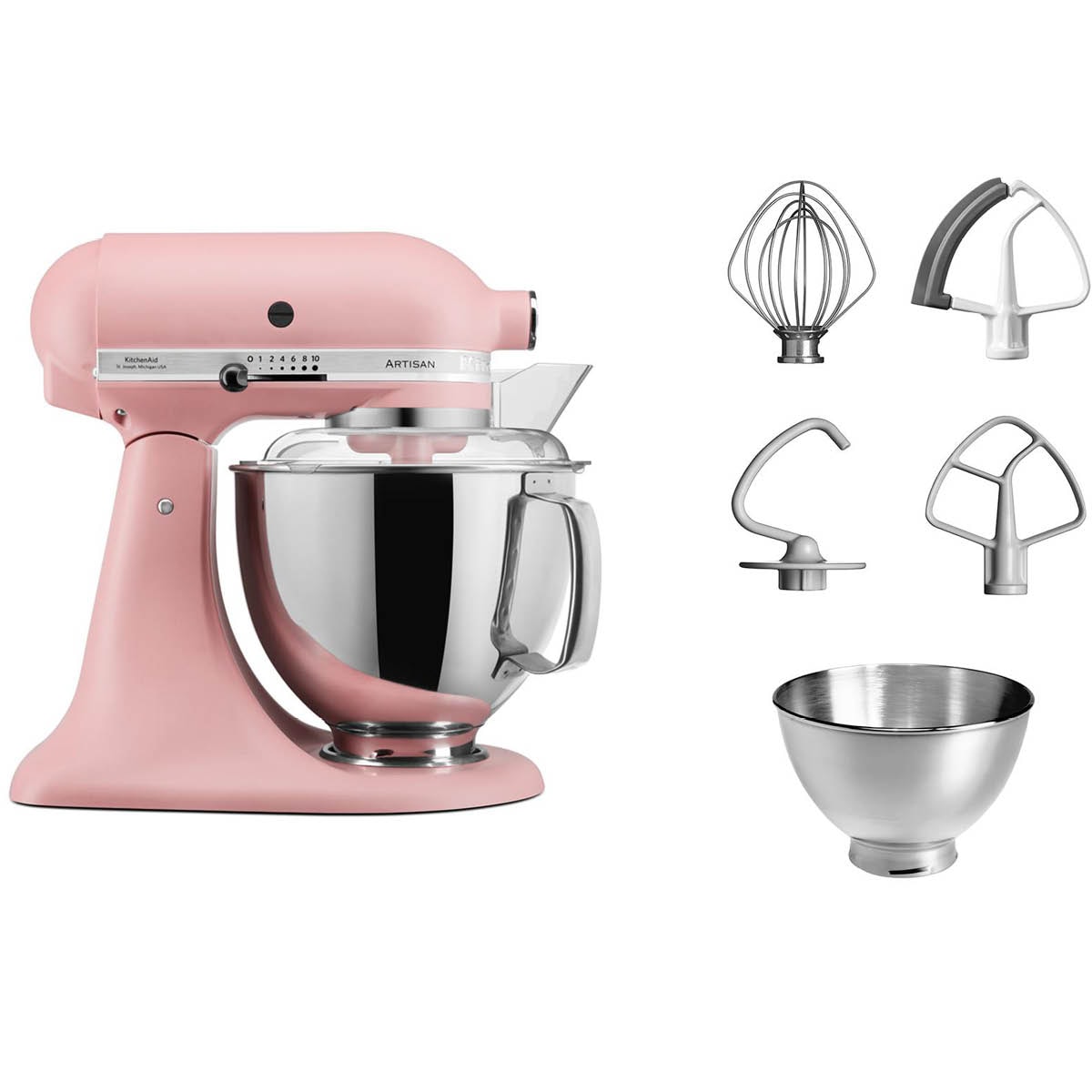 KitchenAid Artisan Köksmaskin 4,8 + 3 L Dried Rose