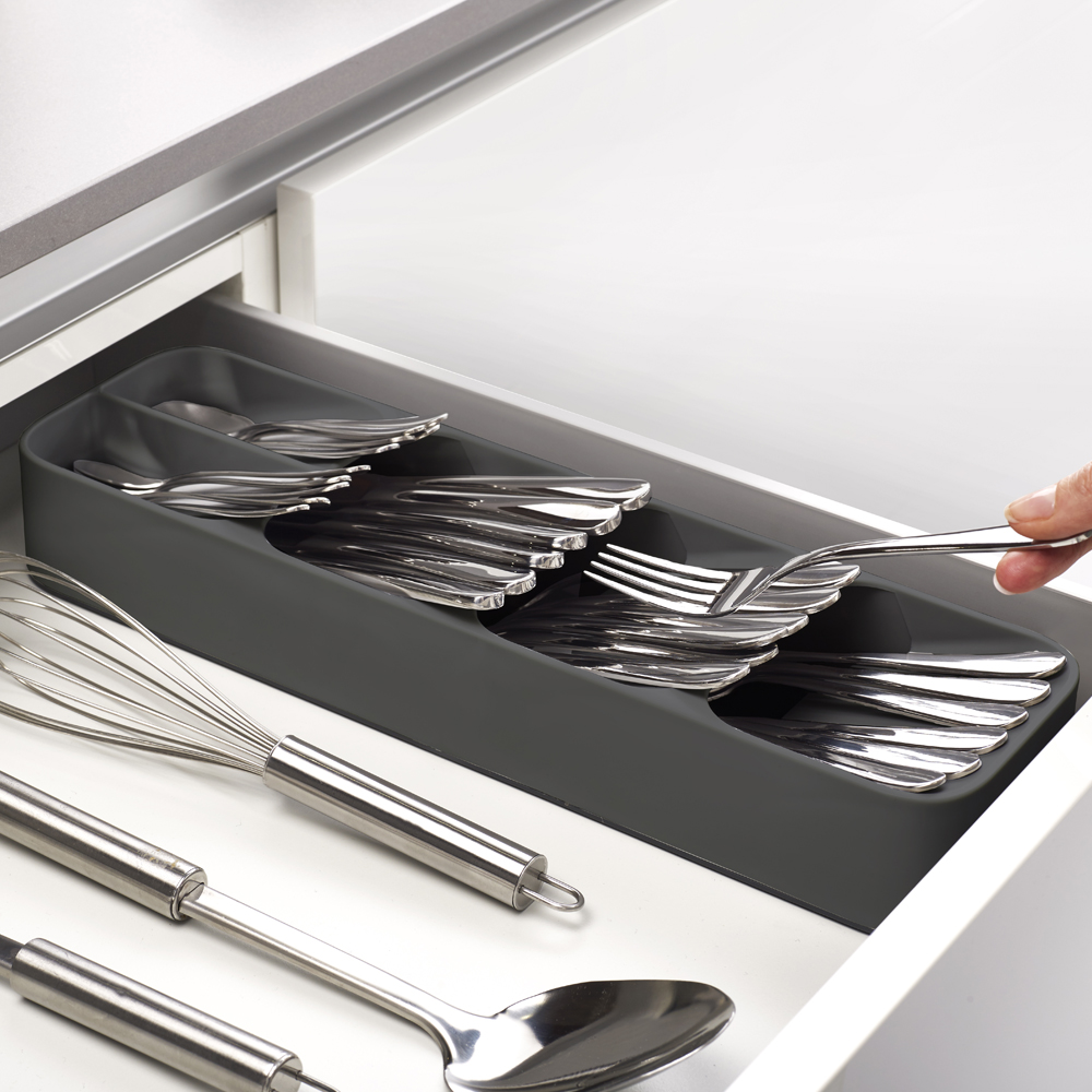 Duo Bestickförvaring 40x11 cm Mörkgrå