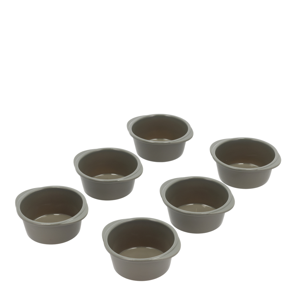 Cupcake-/Kanelbullsform Pecan för 6 stycken 9x4 cm Green