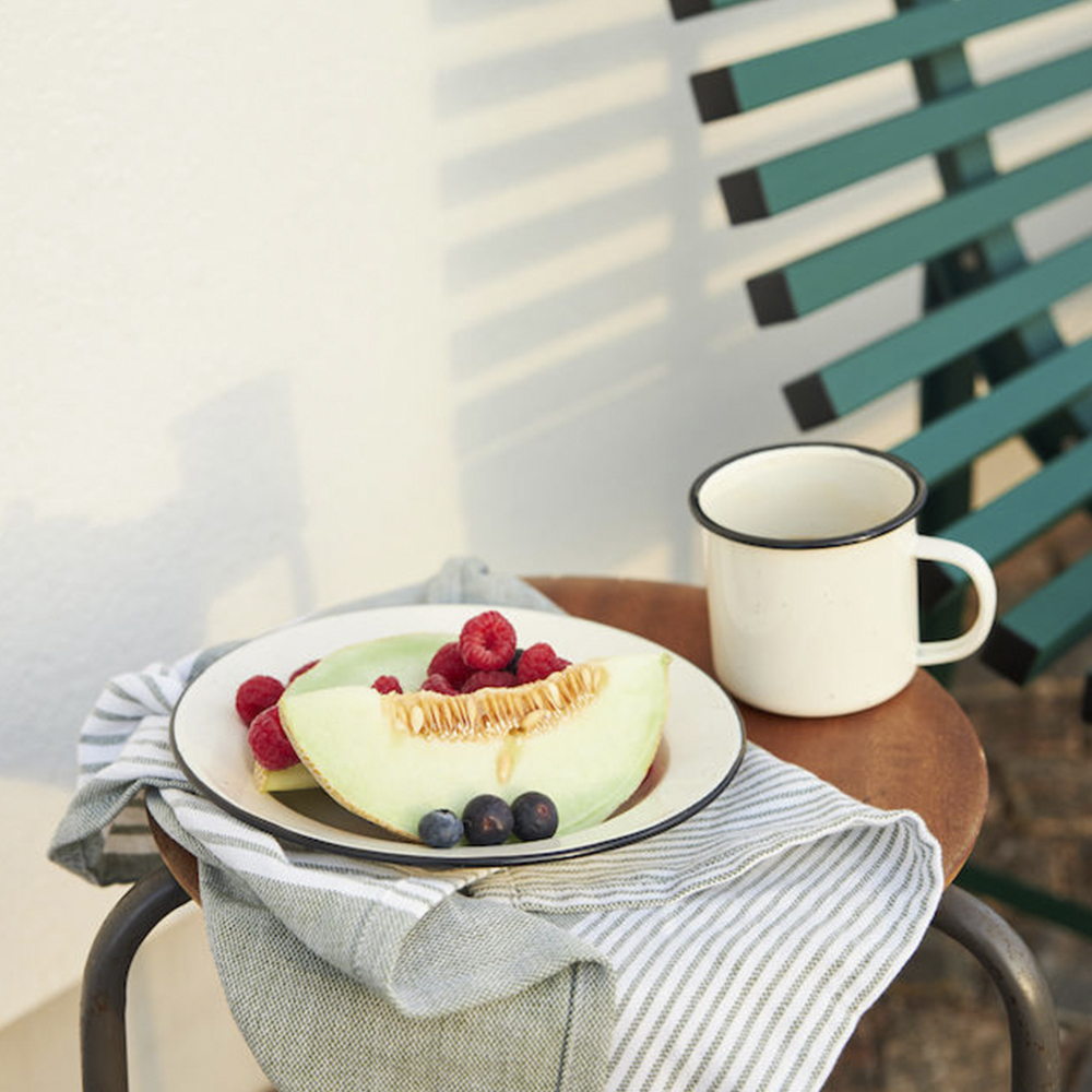 Doris Emaljmugg 35 cl Beige