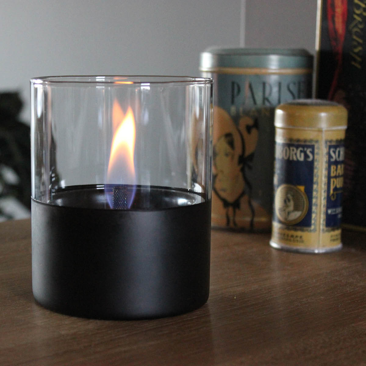 Lilly Lykta 10 cm Svart