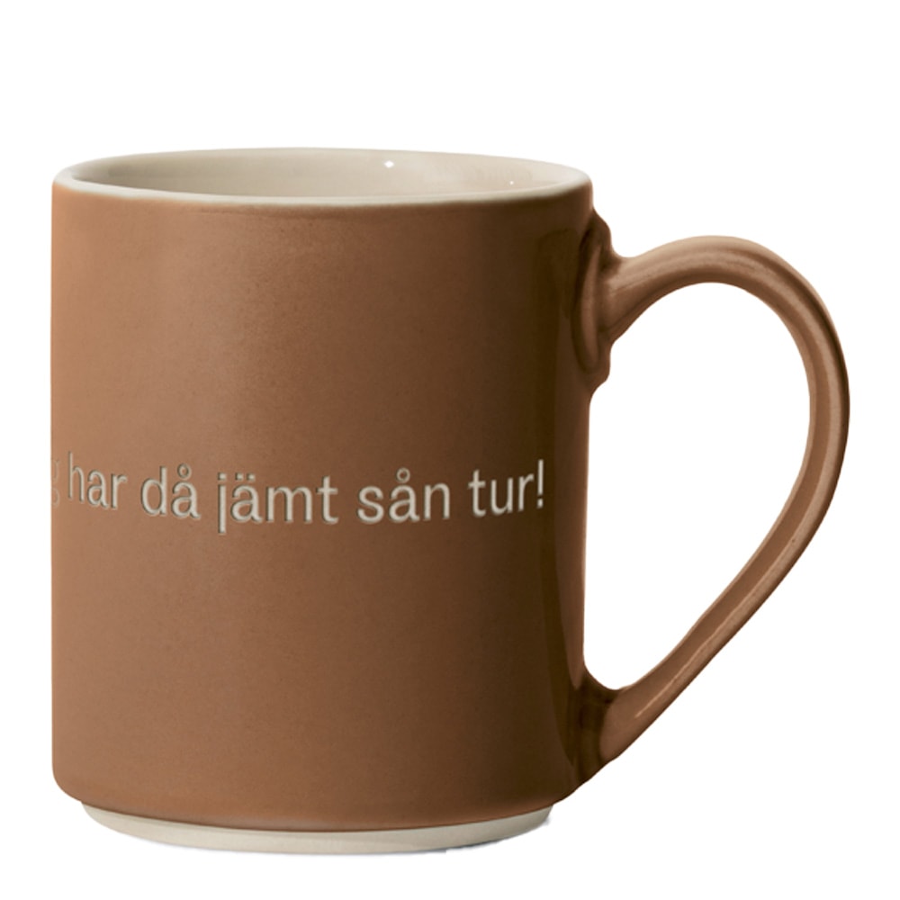 Astrid Lindgren Mugg ja, det är inte klokt, jag har då.. Brun
