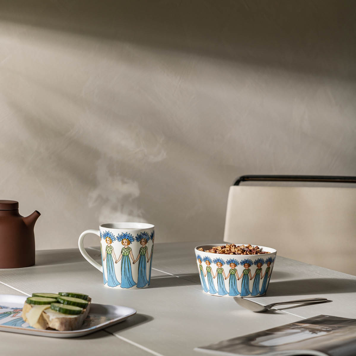 Elsa Beskow Mugg/öra 40 cl Blåklint