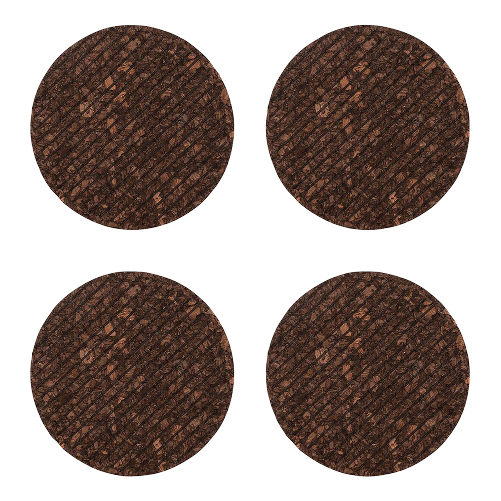 Dante Coasters 10cm 4-pack Brun