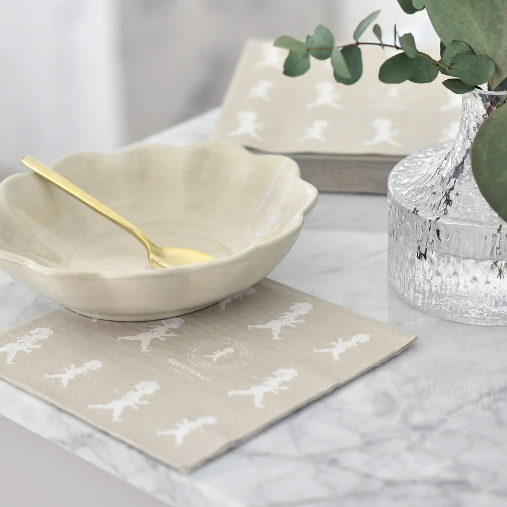 Servett 33x33 cm 20-pack Beige