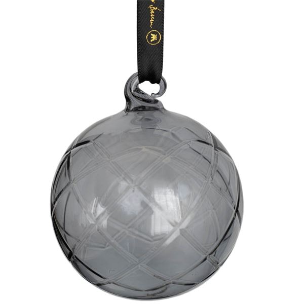 Lux Dekorkula 8 cm Grå