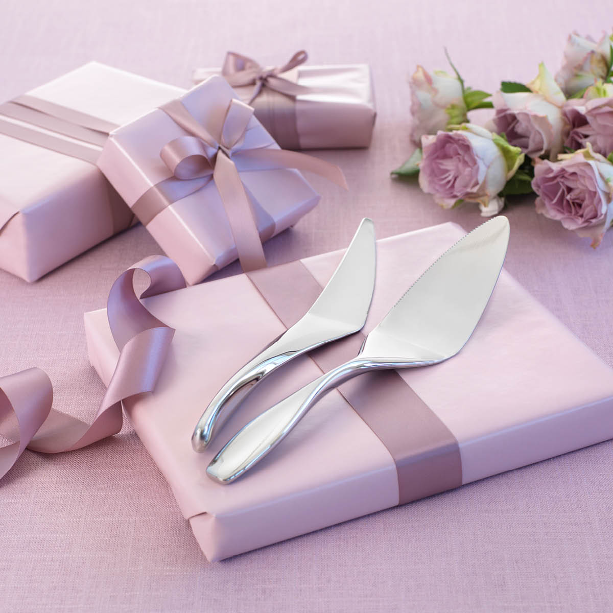 Tårtset 2 delar Rostfri