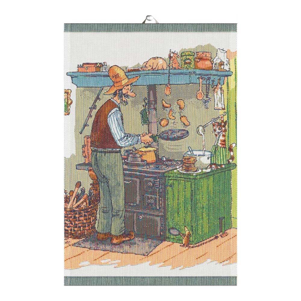 Kökshandduk Sven Nordqvist Pannkakor 40x60 cm