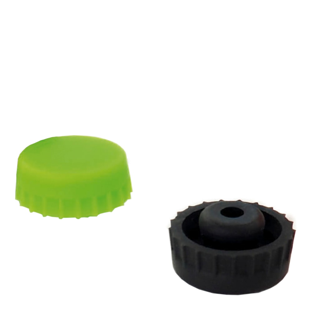Beer Stopper SilIkon 2-pack Svart/Grön