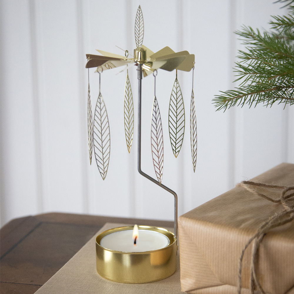 Änglaspel Salix 8x20x8 cm Guldmetall