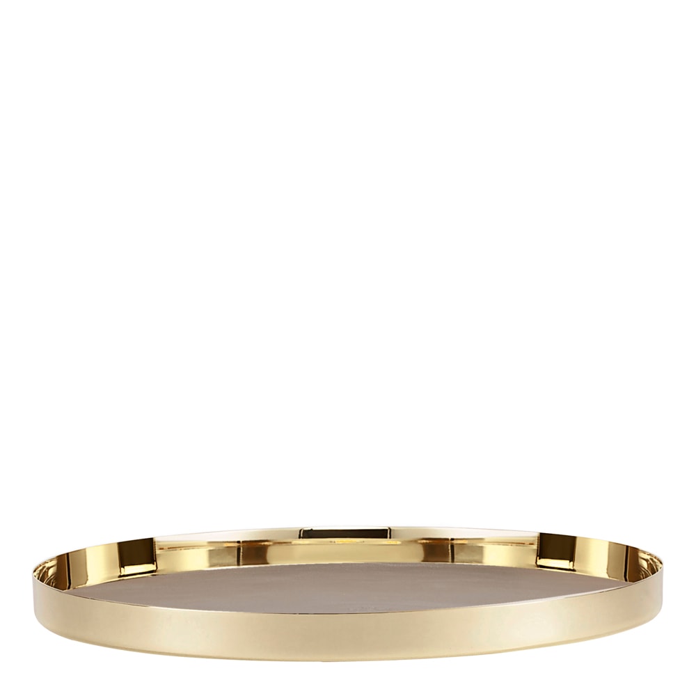 Karui Bricka Stor 34 cm Mässing/Taupe Grey