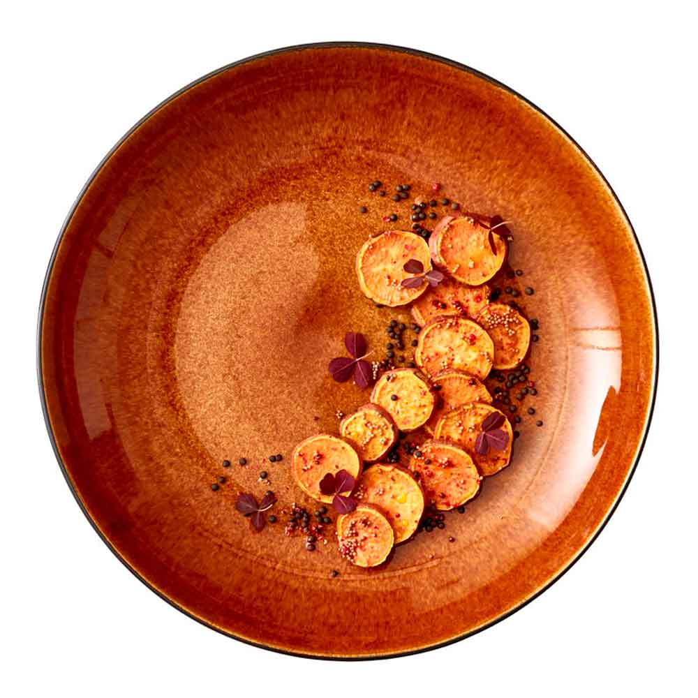 Fat 40 cm Svart/Bärnsten