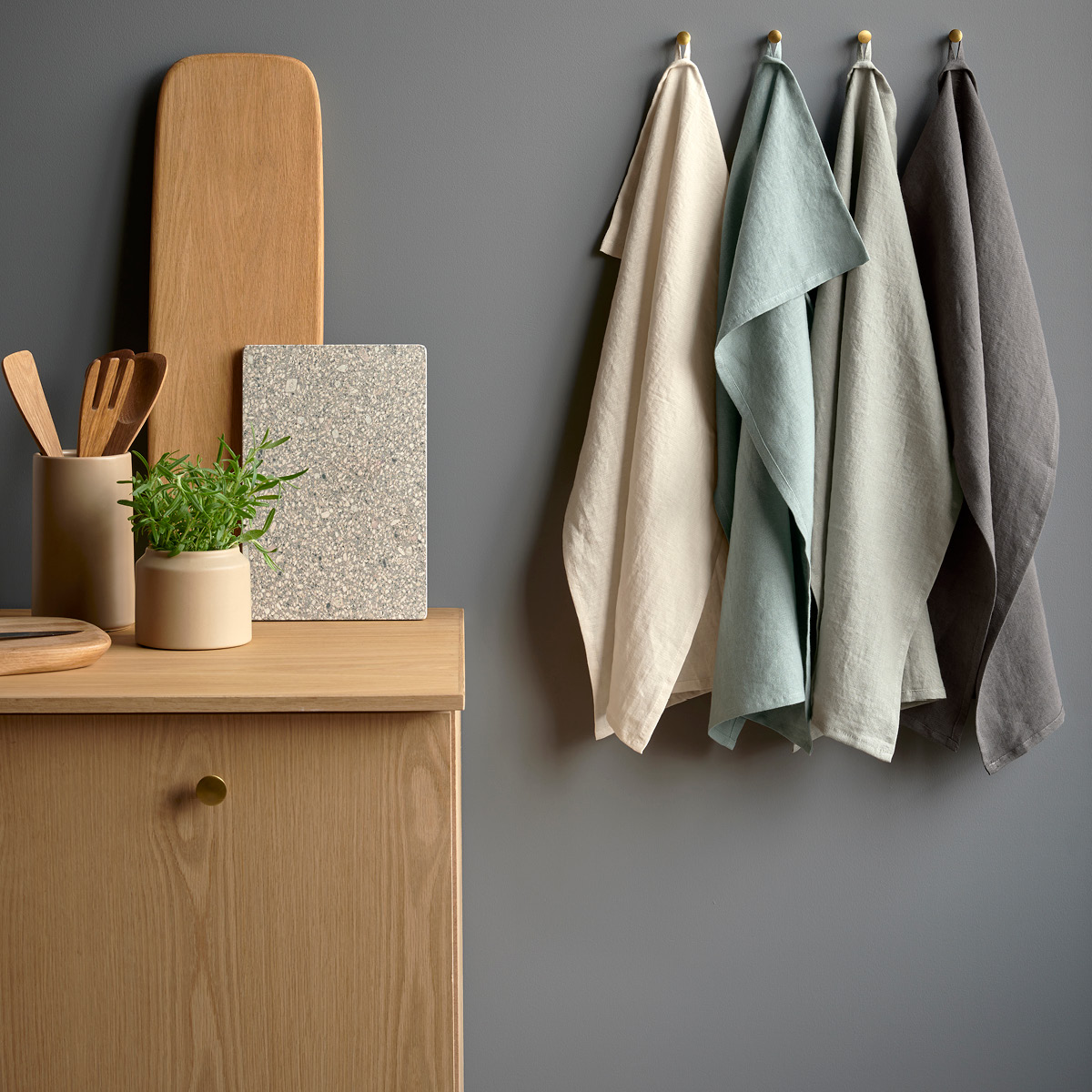 Pure Linen Kökshandduk 50x70 cm Nature