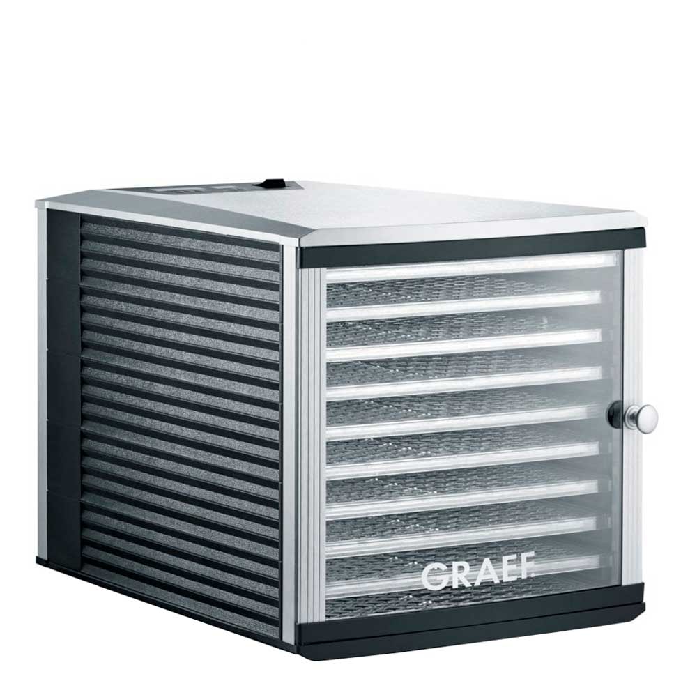 Svamptork / Frukttork 10 brickor 35 cm Svart/Stål