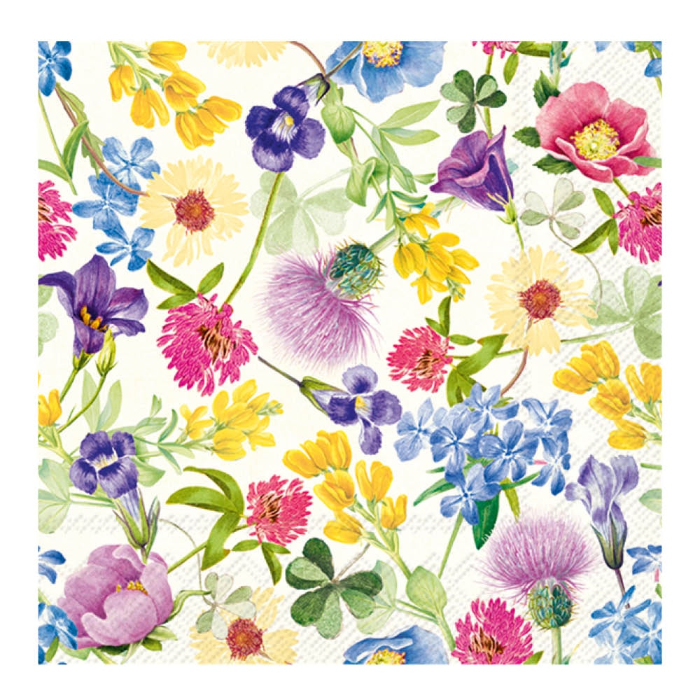 Servett 33x33cm 20--pck Blommor