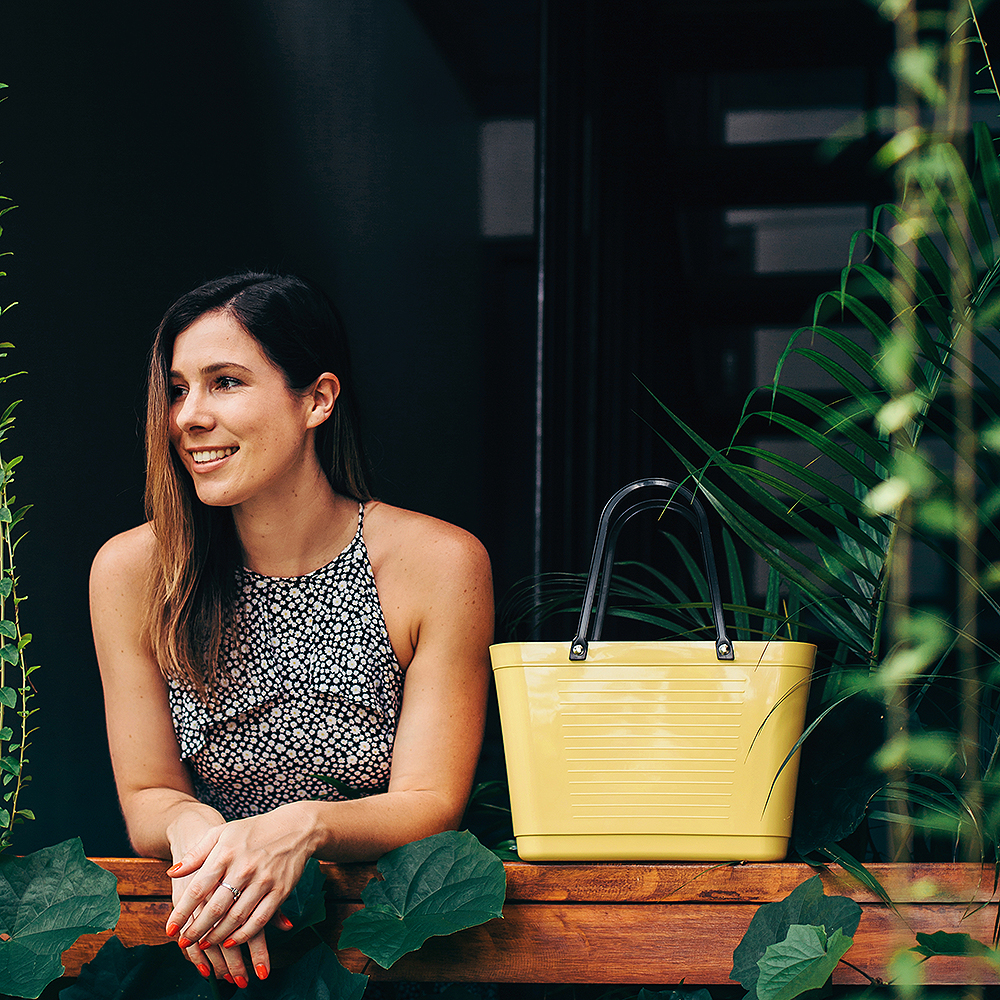 Väska Sockerrör Liten Gul