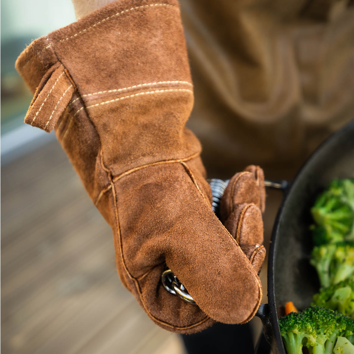 Grillhandskar Läder