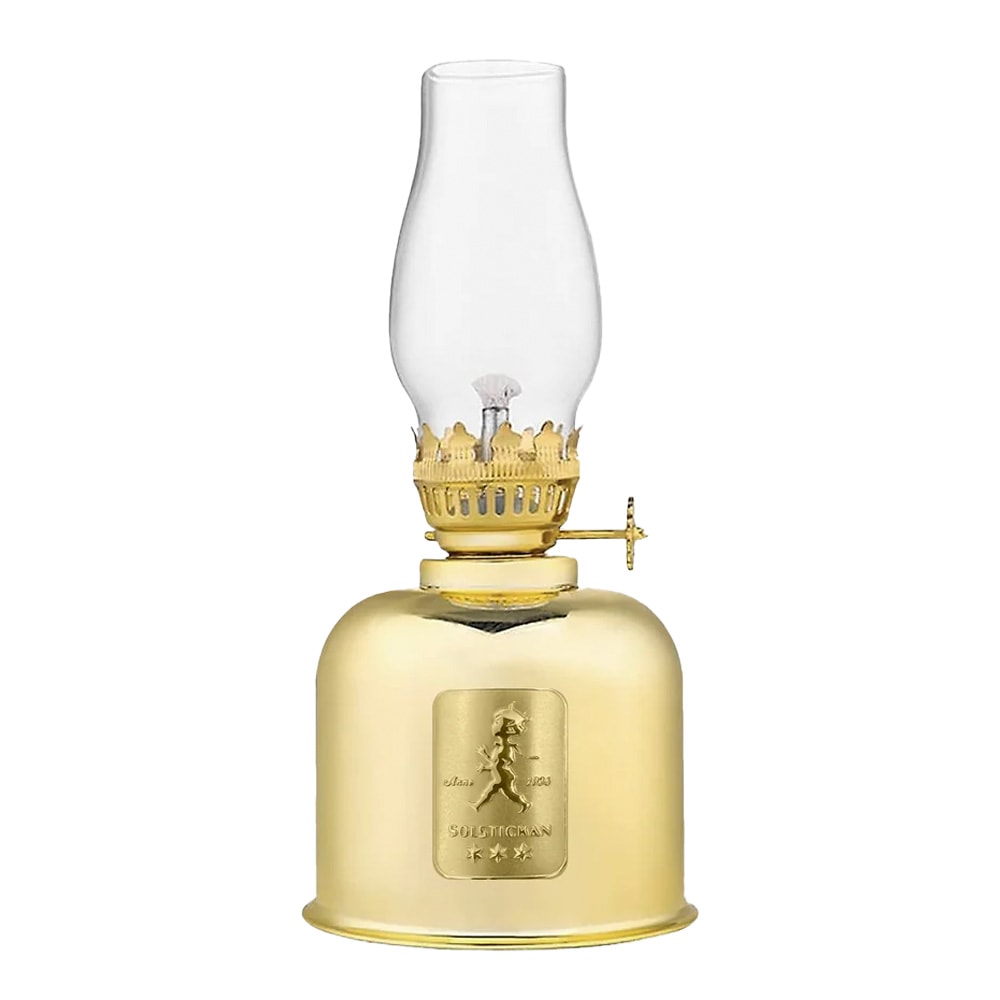 Oljelampa 20 cm Guld