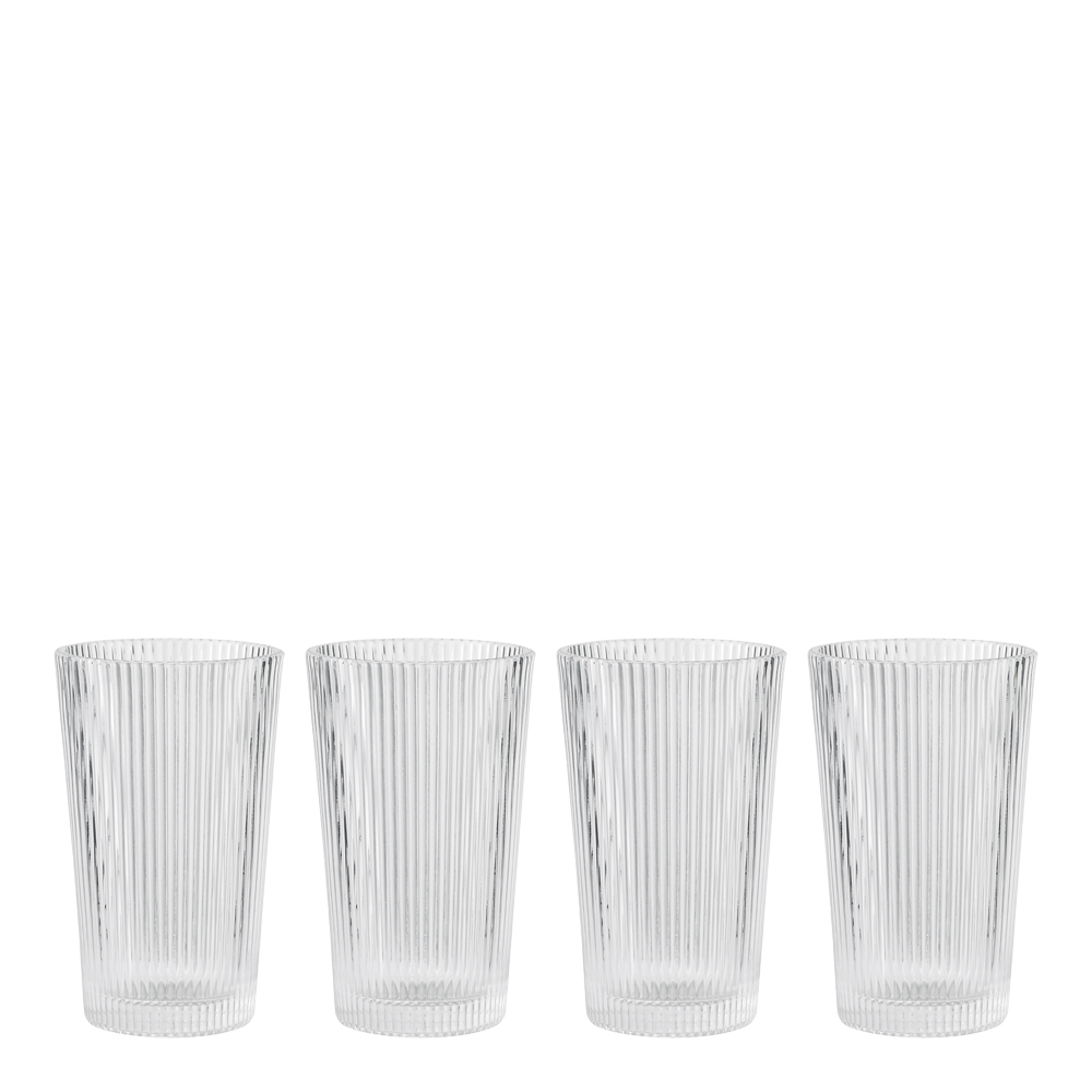Pilastro Long drink glas 30 cl 4-pack Klar