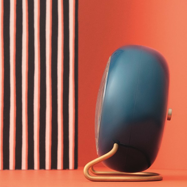 Station Bordsur 11 cm Blå/Mässing