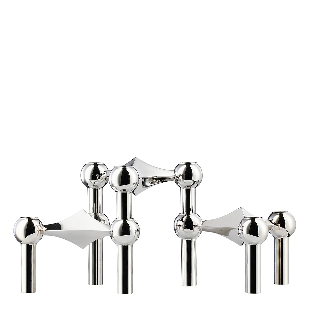 Stoff Nagel Ljusstake 3-pack Krom