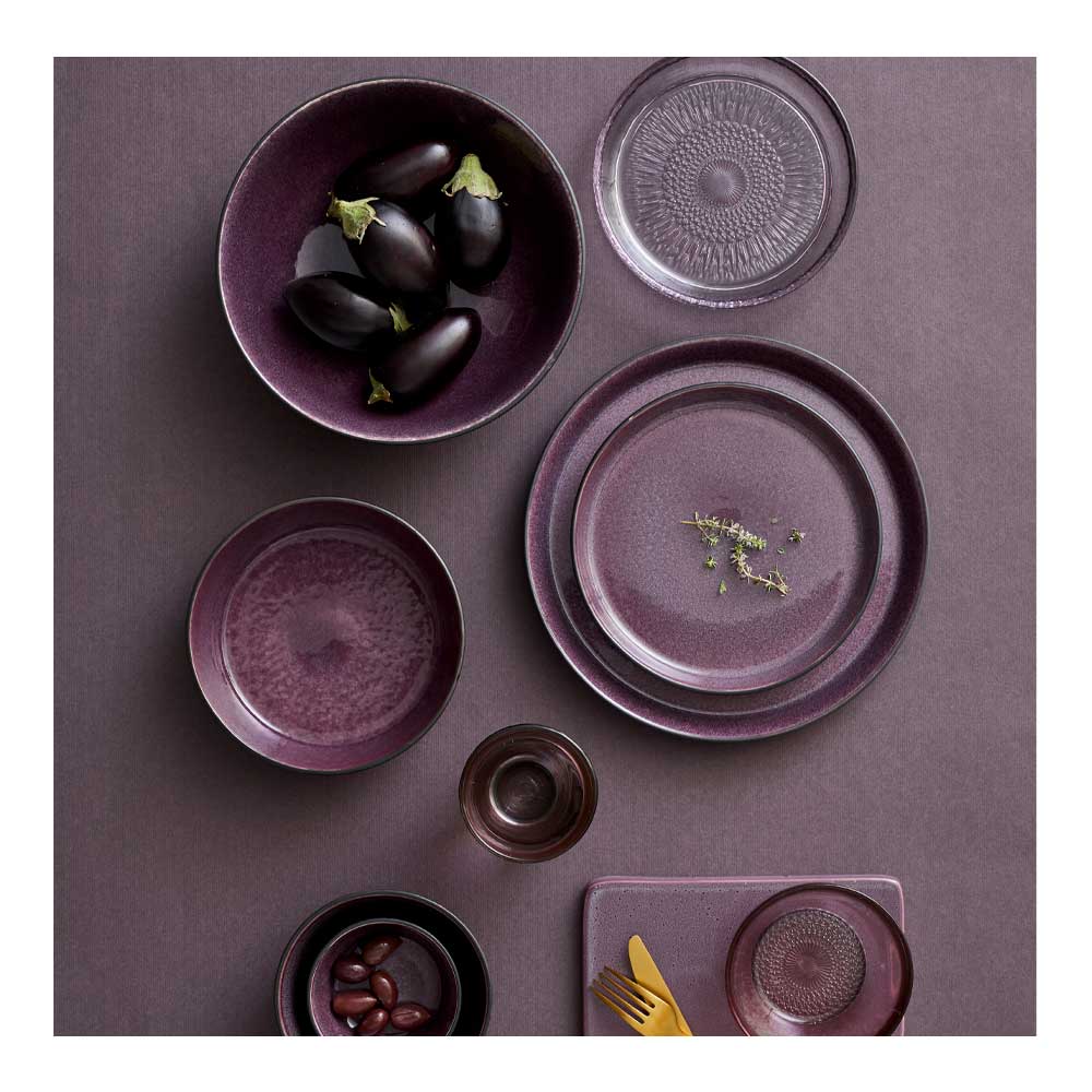 Pastask&aring;l 20 cm Svart/Lila