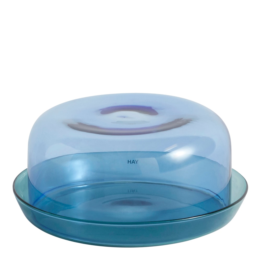 Sowden Serveringsfat med Kupa Glas 15x6 cm Blå/Turkos